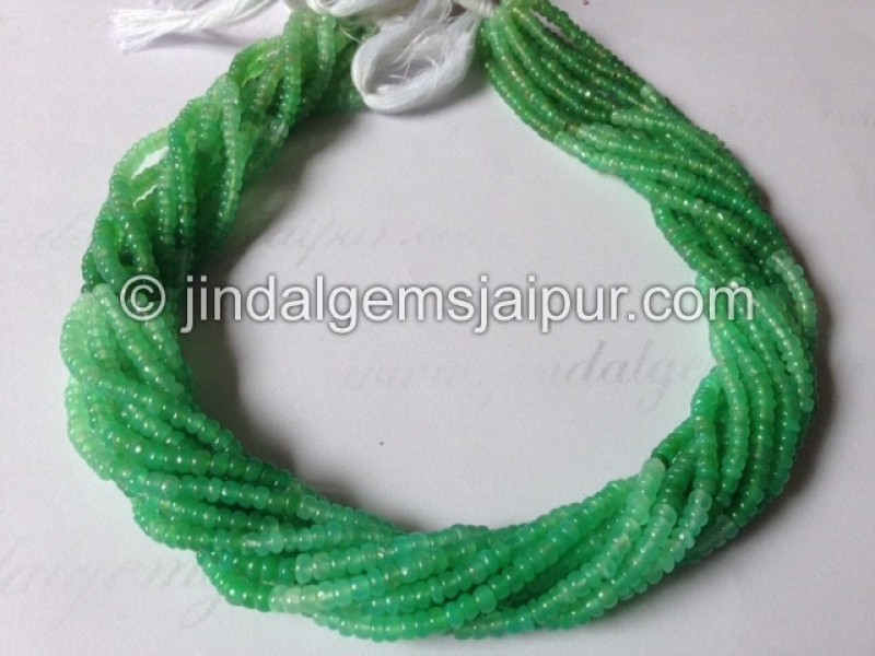 Chrysoprase Smooth Roundelle Shape Beads